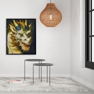 Dragon's Gilded Roar - Luxury Wall Art