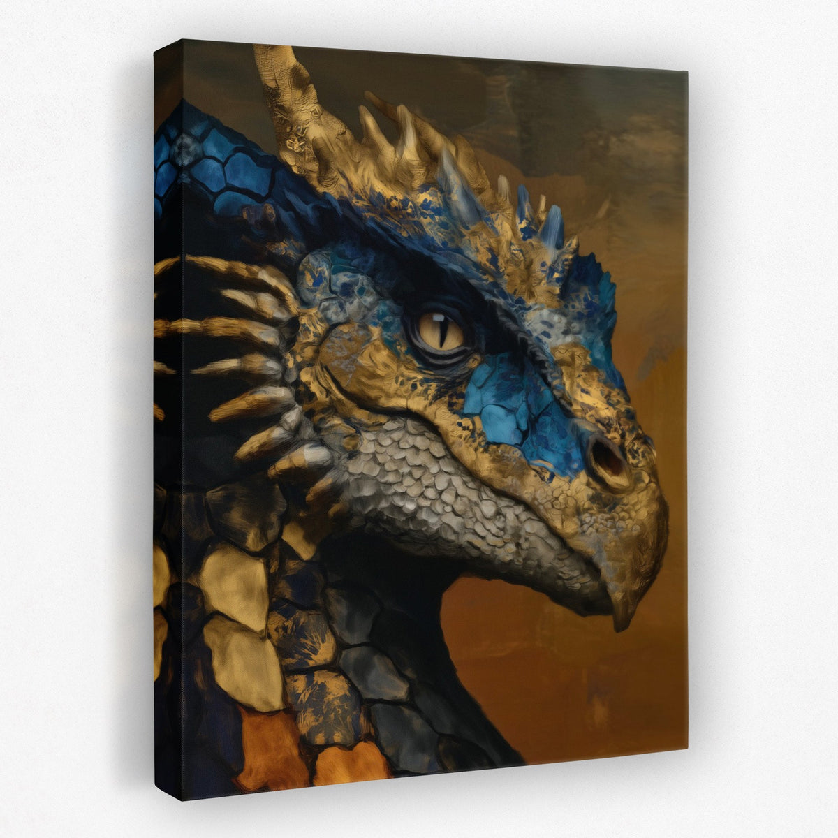 Dragon's Sapphire Crown - Luxury Wall Art