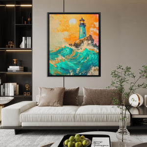 Dramatic Lighthouse - Luxury Wall Art