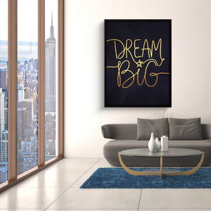 Dream Big โ dream big sq nyc views 1port framed black