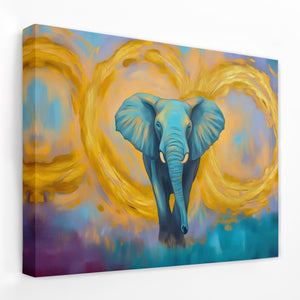 Dreaming of an Elephant - Elephant Canvas Wall Art