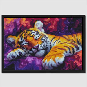 Dreamy Stripes - Surrealism Wall Art Print