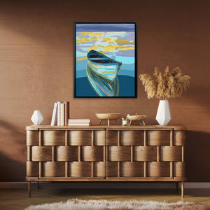Drifting Dawn Vessel - Luxury Wall Art