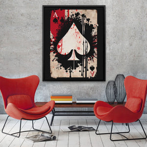 Dripping Ace of Spades - Luxury Wall Art