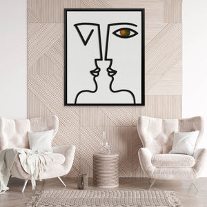 Dual Face Line - Luxury Wall Art