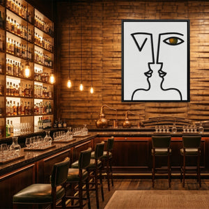 Dual Face Line - Luxury Wall Art