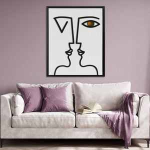 Dual Face Line - Luxury Wall Art