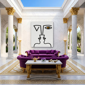 Dual Face Line - Luxury Wall Art
