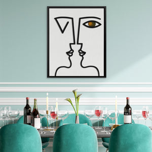 Dual Face Line - Luxury Wall Art