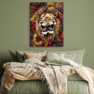 Dual Lion Fury โ dual lion fury sq green bedroom 1port flush print