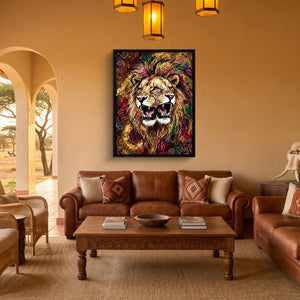 Dual Lion Fury โ dual lion fury sq safari house 1port framed black
