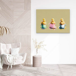 Ducklings Cups - Luxury Wall Art