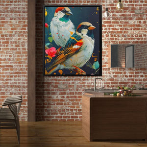 Duet of Birds - Wall Art for Hallway