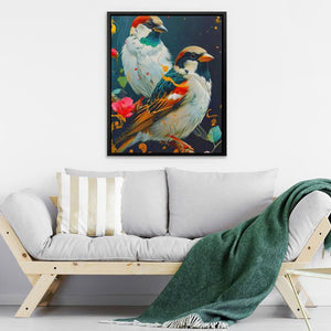 Duet of Birds - Animals Art for Hallway