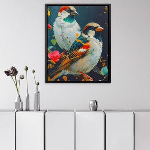 Duet of Birds - Canvas Wall Art