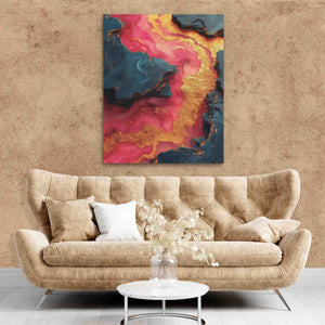 Dynamic Pink Dream - Luxury Wall Art