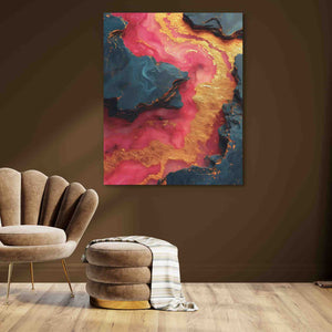 Dynamic Pink Dream - Luxury Wall Art