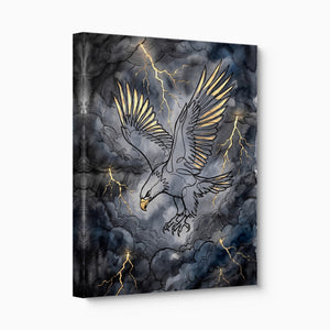 Eagle Golden Storm โ eagle golden storm angled flush print
