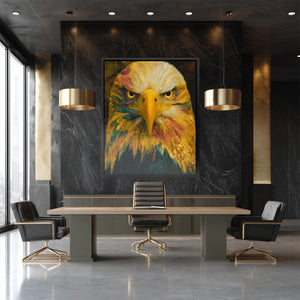 Eagle's Amber Oracle - Luxury Wall Art