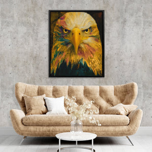 Eagle's Amber Oracle - Luxury Wall Art