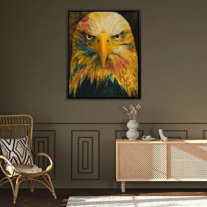 Eagle's Amber Oracle - Luxury Wall Art