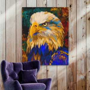 Eagle's Amber Storm - Luxury Wall Art