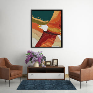Eagle's Ember Storm - Luxury Wall Art