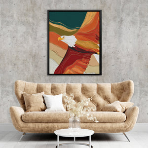 Eagle's Ember Storm - Luxury Wall Art