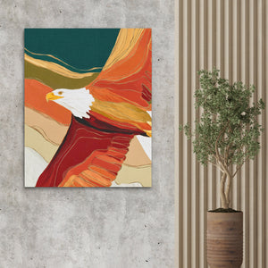 Eagle's Ember Storm - Luxury Wall Art