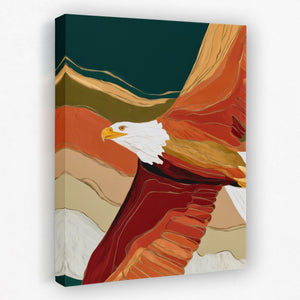 Eagle's Ember Storm - Luxury Wall Art