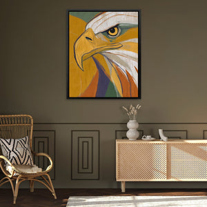 Eagle's Golden Fire - Luxury Wall Art