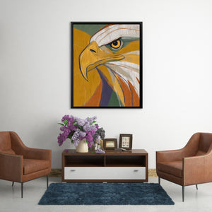 Eagle's Golden Fire - Luxury Wall Art