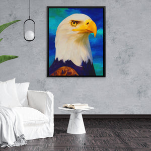 Eagle's Piercing Dawn - Luxury Wall Art