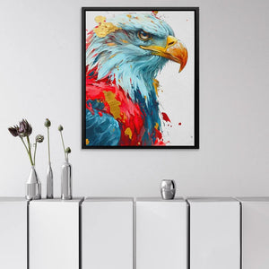 Eagle's Spirit - Blue Canvas Wall Art