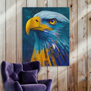 Eagle's Teal Thunder - Luxury Wall Art
