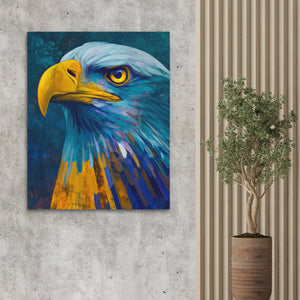 Eagle's Teal Thunder - Luxury Wall Art