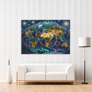 Earth Cosmic Lay Lines — Earth Cosmic Lay Lines New Striped Wall Luxe 113
