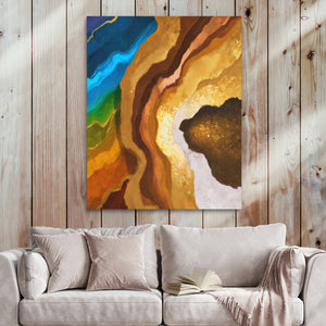 Earth Strata Abstract - Luxury Wall Art