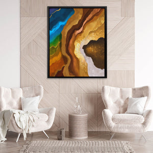 Earth Strata Abstract - Luxury Wall Art