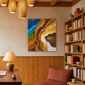 Earth Strata Abstract - Luxury Wall Art