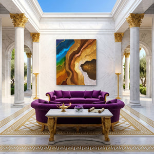 Earth Strata Abstract - Luxury Wall Art
