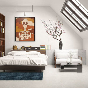 Earthbound Spirit - Abstract Wall Art in Black Frame