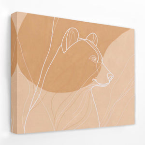 Earthly Bear - Bear Canvas Wall Art