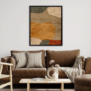 Earthly Tones - Large Abstract Canvas Print
