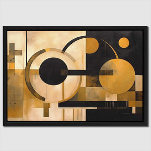 Ebony Luster - Large Abstract Canvas Print
