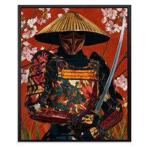 Edo Warrior Crimson - Luxury Wall Art