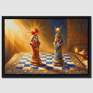 Egyptian Chess Royalty — Egyptian Chess Royalty Close Up Landscape 130