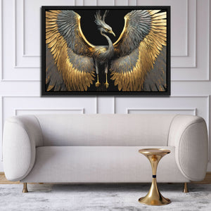 Egyptian Crane - Oversized Animals Canvas Wall Art
