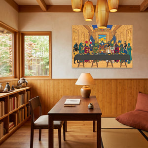 Egyptian Gods Banquet — Egyptian Gods Banquet Wood Minimalist Room Land 199