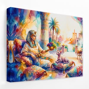 Egyptian Pharaoh Meditation โ Egyptian Pharaoh Meditation Landscape Side View Mirror Wrap 74